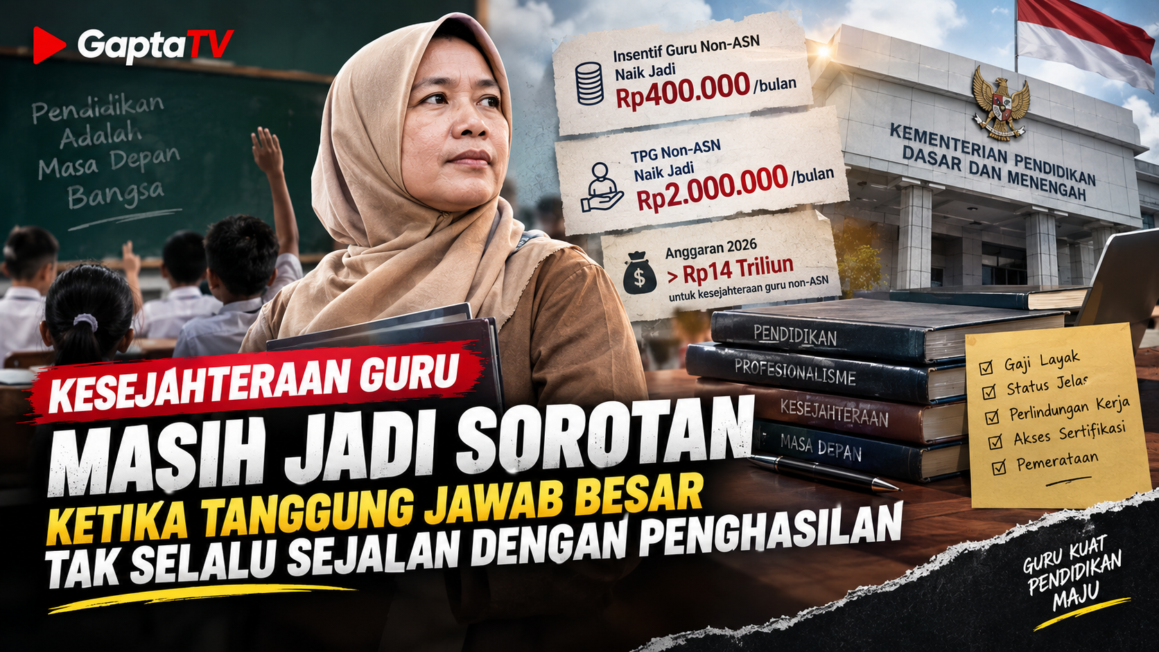 Kesejahteraan Guru Masih Jadi Sorotan: Ketika Tanggung Jawab Besar Tak Selalu Sejalan dengan Penghasilan